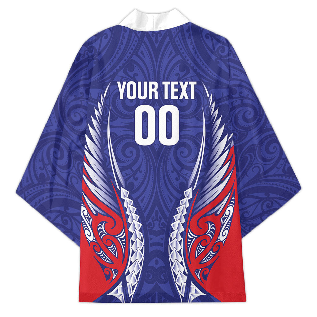 Tasman Bay 2026 Rugby Custom Kimono NZ Maori Silver Fern LT14 - Polynesian Pride