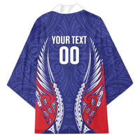 Tasman Bay 2026 Rugby Custom Kimono NZ Maori Silver Fern LT14 - Polynesian Pride