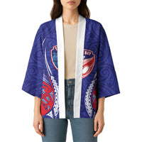 Tasman Bay 2026 Rugby Custom Kimono NZ Maori Silver Fern LT14 - Polynesian Pride