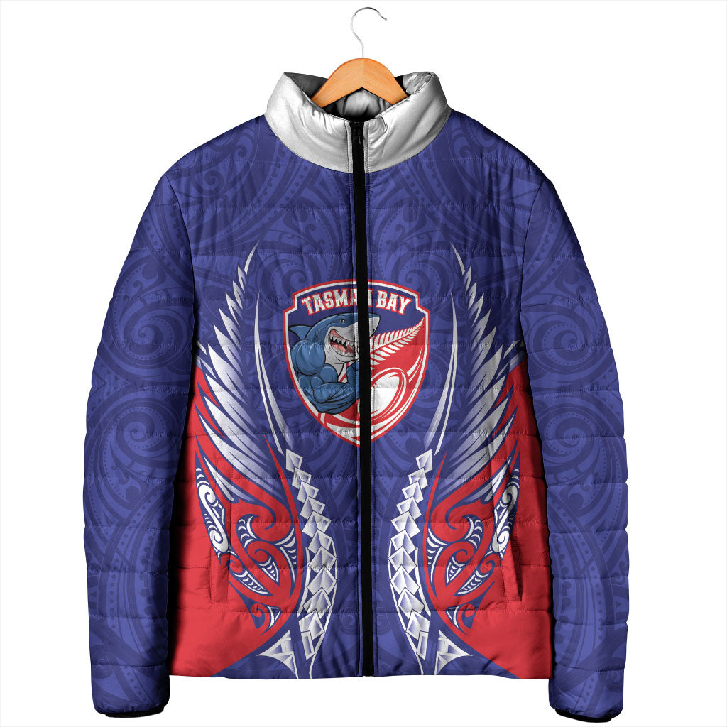 Tasman Bay 2026 Rugby Custom Padded Jacket NZ Maori Silver Fern LT14 - Polynesian Pride