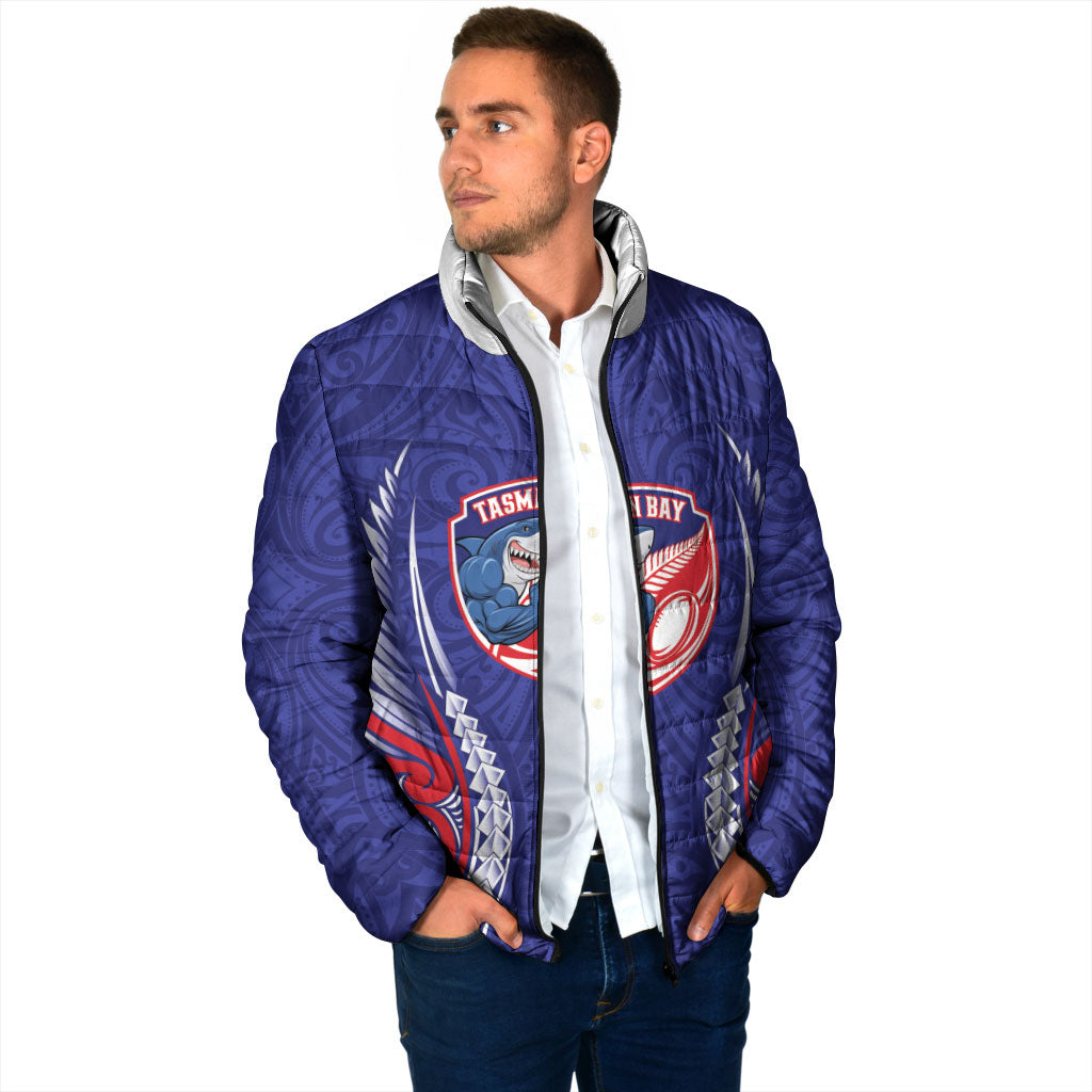 Tasman Bay 2026 Rugby Custom Padded Jacket NZ Maori Silver Fern LT14 - Polynesian Pride