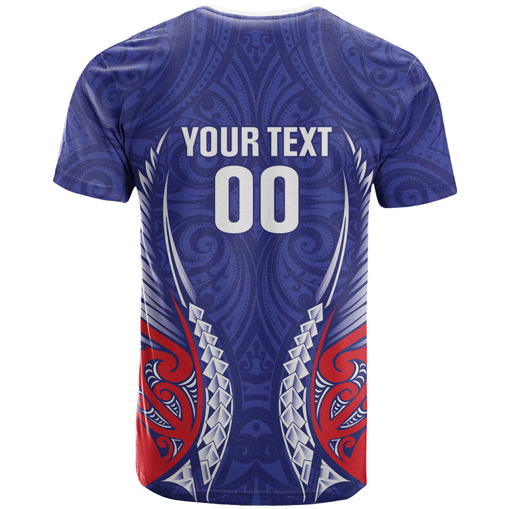 Tasman Bay 2026 Rugby Custom T Shirt NZ Maori Silver Fern LT14 - Polynesian Pride