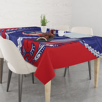 Tasman Bay 2026 Rugby Custom Tablecloth NZ Maori Silver Fern LT14 - Polynesian Pride