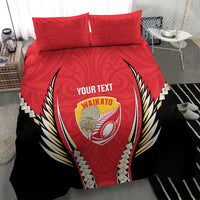Waikato 2026 Rugby Custom Bedding Set NZ Maori Silver Fern LT14 - Polynesian Pride