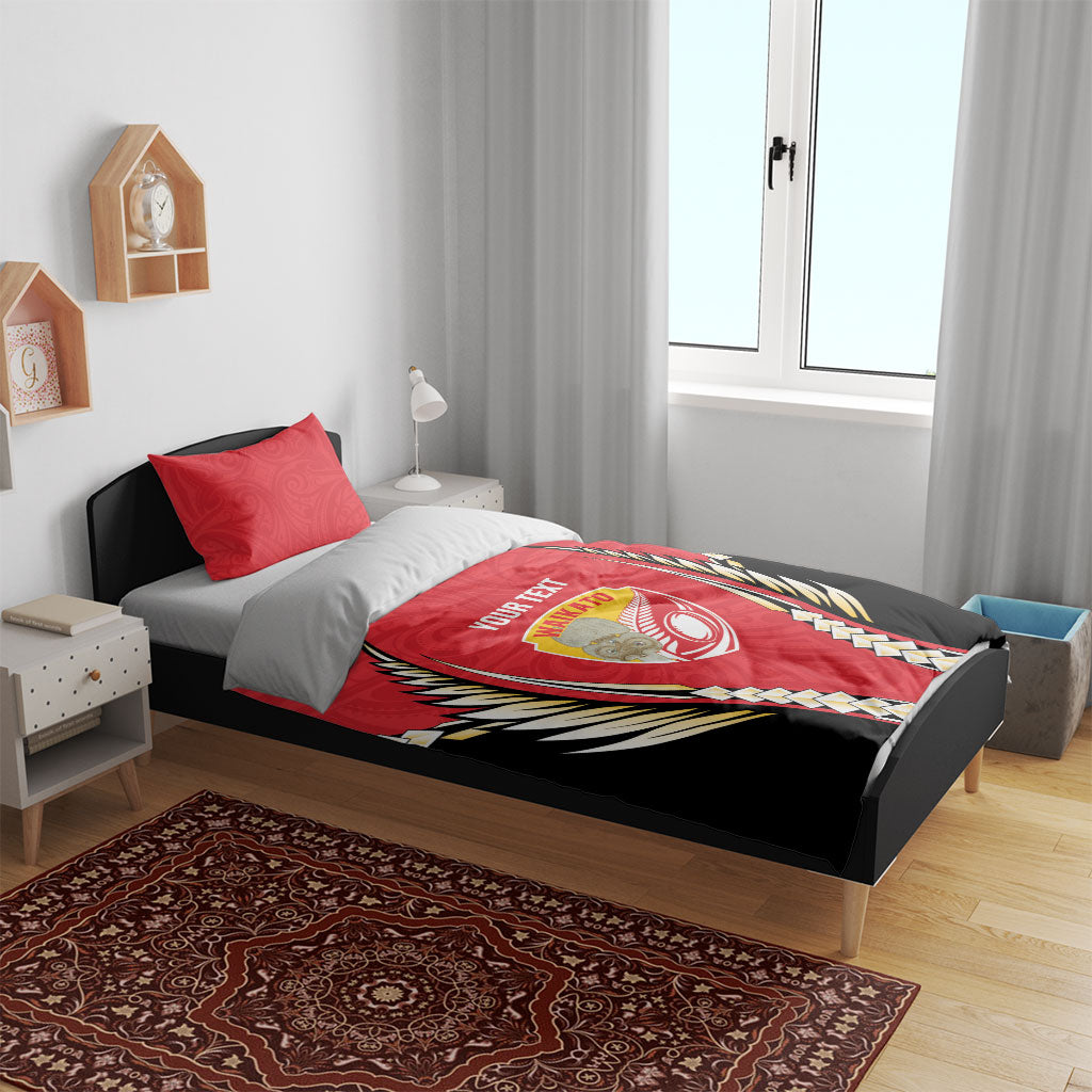 Waikato 2026 Rugby Custom Bedding Set NZ Maori Silver Fern LT14 - Polynesian Pride
