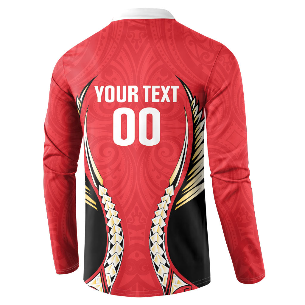 Waikato 2026 Rugby Custom Button Sweatshirt NZ Maori Silver Fern LT14 - Polynesian Pride