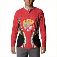Waikato 2026 Rugby Custom Button Sweatshirt NZ Maori Silver Fern LT14 - Polynesian Pride