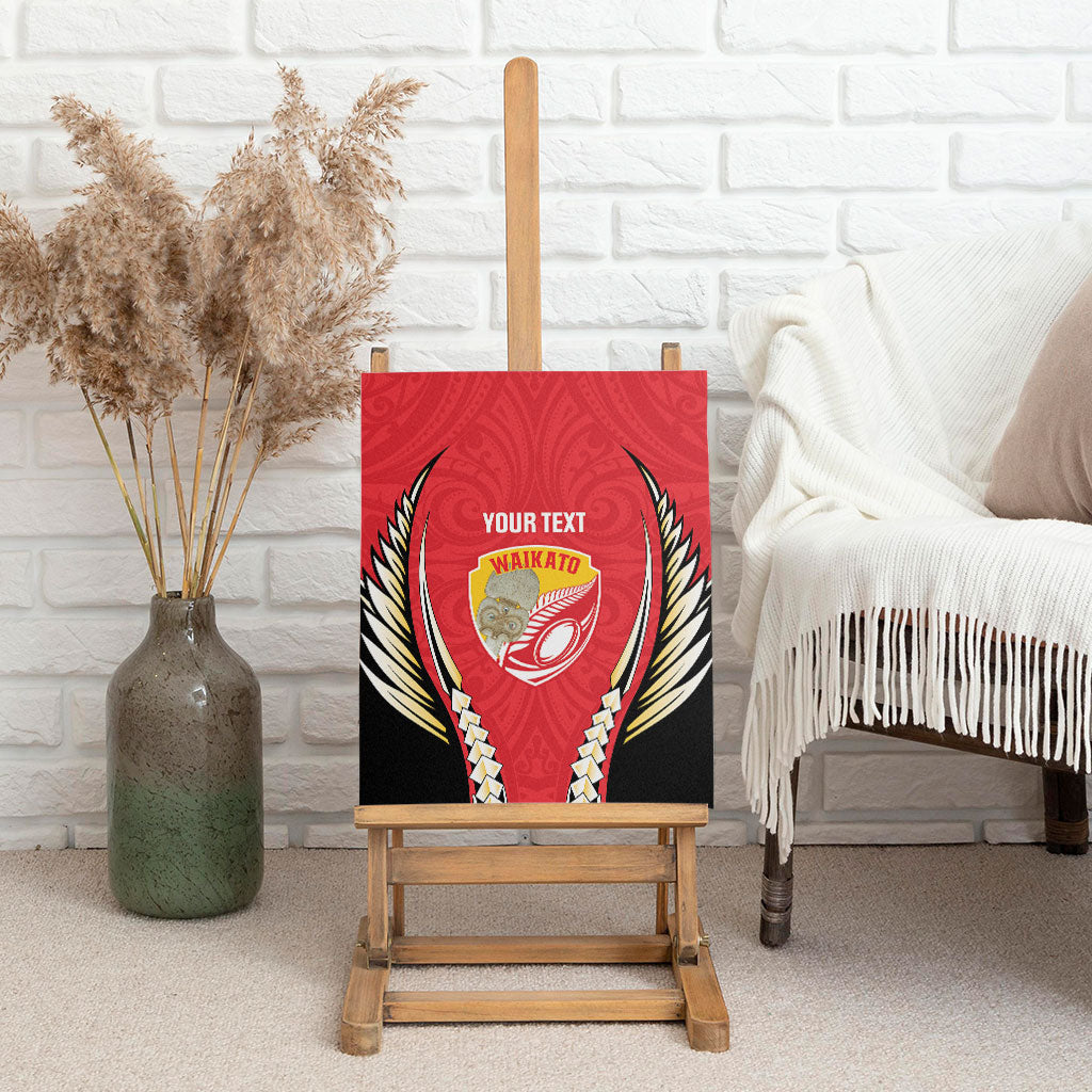 Waikato 2026 Rugby Custom Canvas Wall Art NZ Maori Silver Fern LT14 - Polynesian Pride