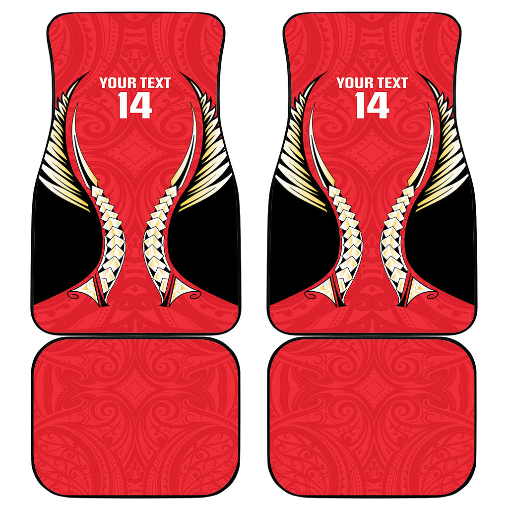 Waikato 2026 Rugby Custom Car Mats NZ Maori Silver Fern LT14 - Polynesian Pride