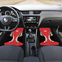 Waikato 2026 Rugby Custom Car Mats NZ Maori Silver Fern LT14 Set 2pcs - Front Red - Polynesian Pride