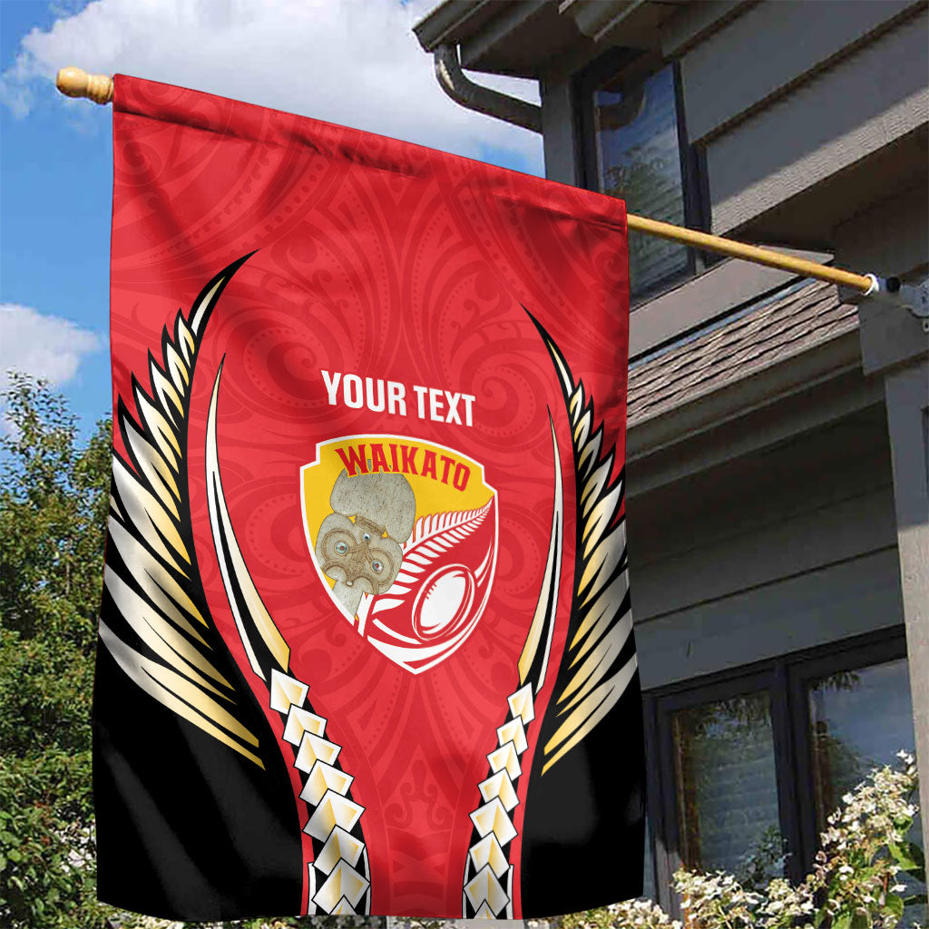 Waikato 2026 Rugby Custom Garden Flag NZ Maori Silver Fern LT14 - Polynesian Pride