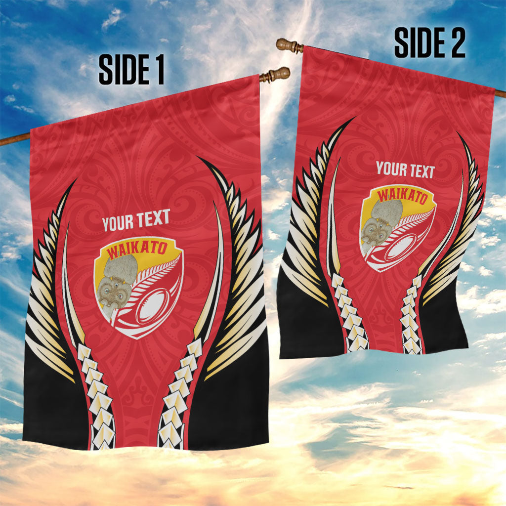 Waikato 2026 Rugby Custom Garden Flag NZ Maori Silver Fern LT14 - Polynesian Pride