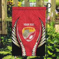 Waikato 2026 Rugby Custom Garden Flag NZ Maori Silver Fern LT14 Garden Flag Red - Polynesian Pride