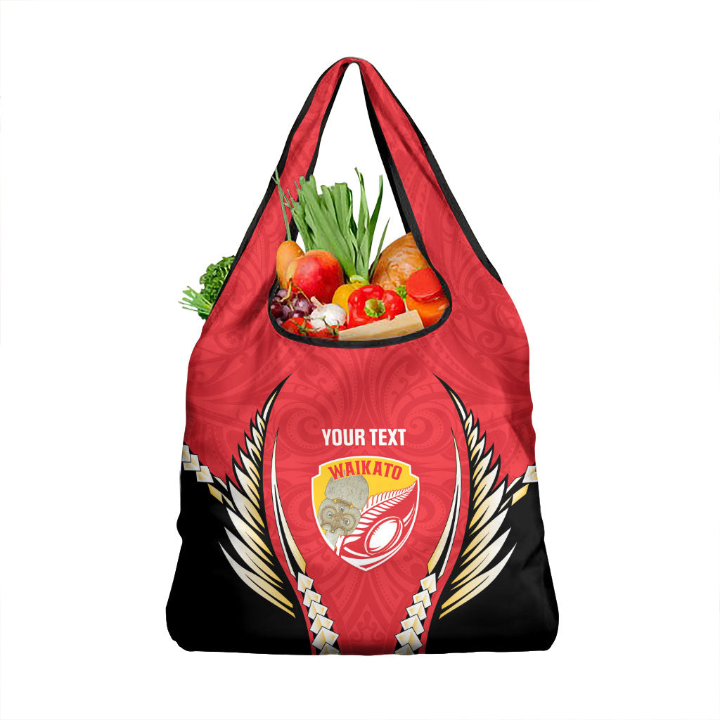 Waikato 2026 Rugby Custom Grocery Bag NZ Maori Silver Fern LT14 1-pack One Size Red - Polynesian Pride