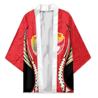 Waikato 2026 Rugby Custom Kimono NZ Maori Silver Fern LT14 Unisex Red - Polynesian Pride