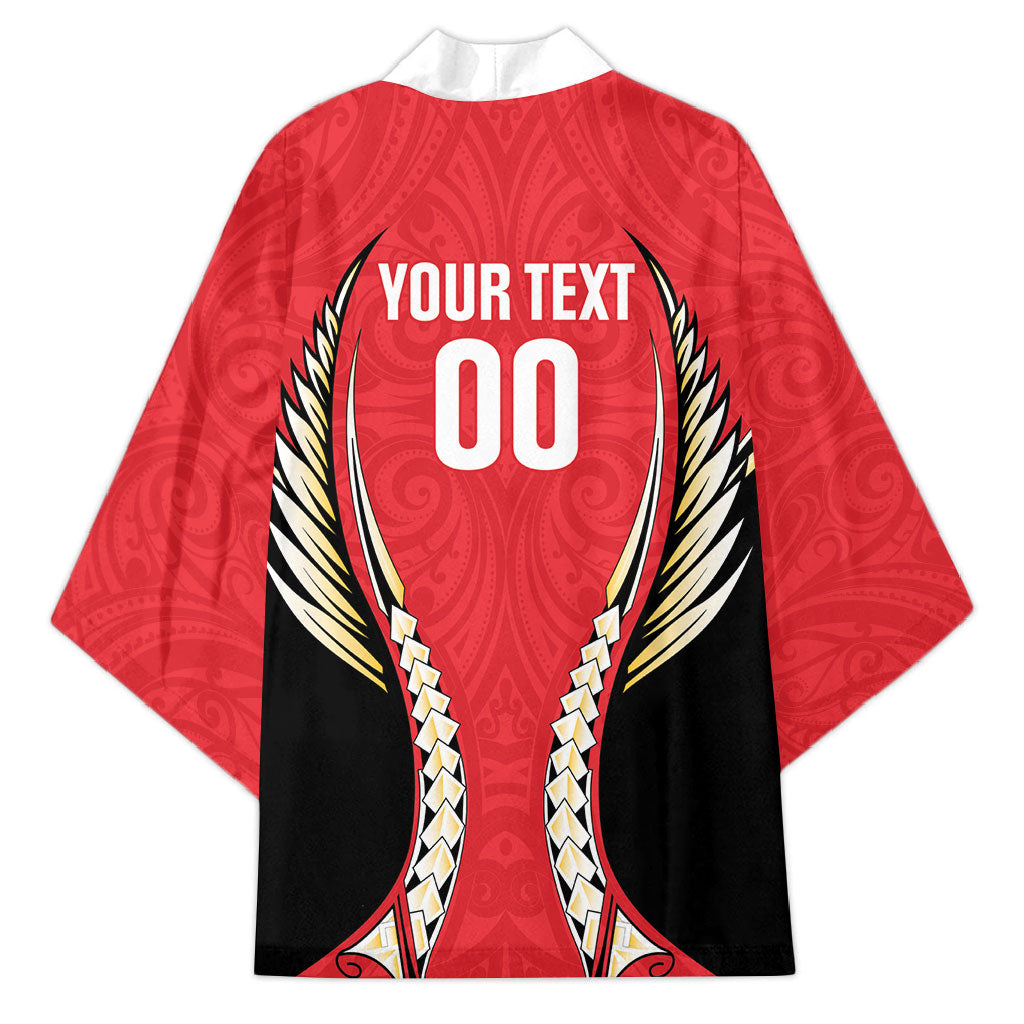 Waikato 2026 Rugby Custom Kimono NZ Maori Silver Fern LT14 - Polynesian Pride