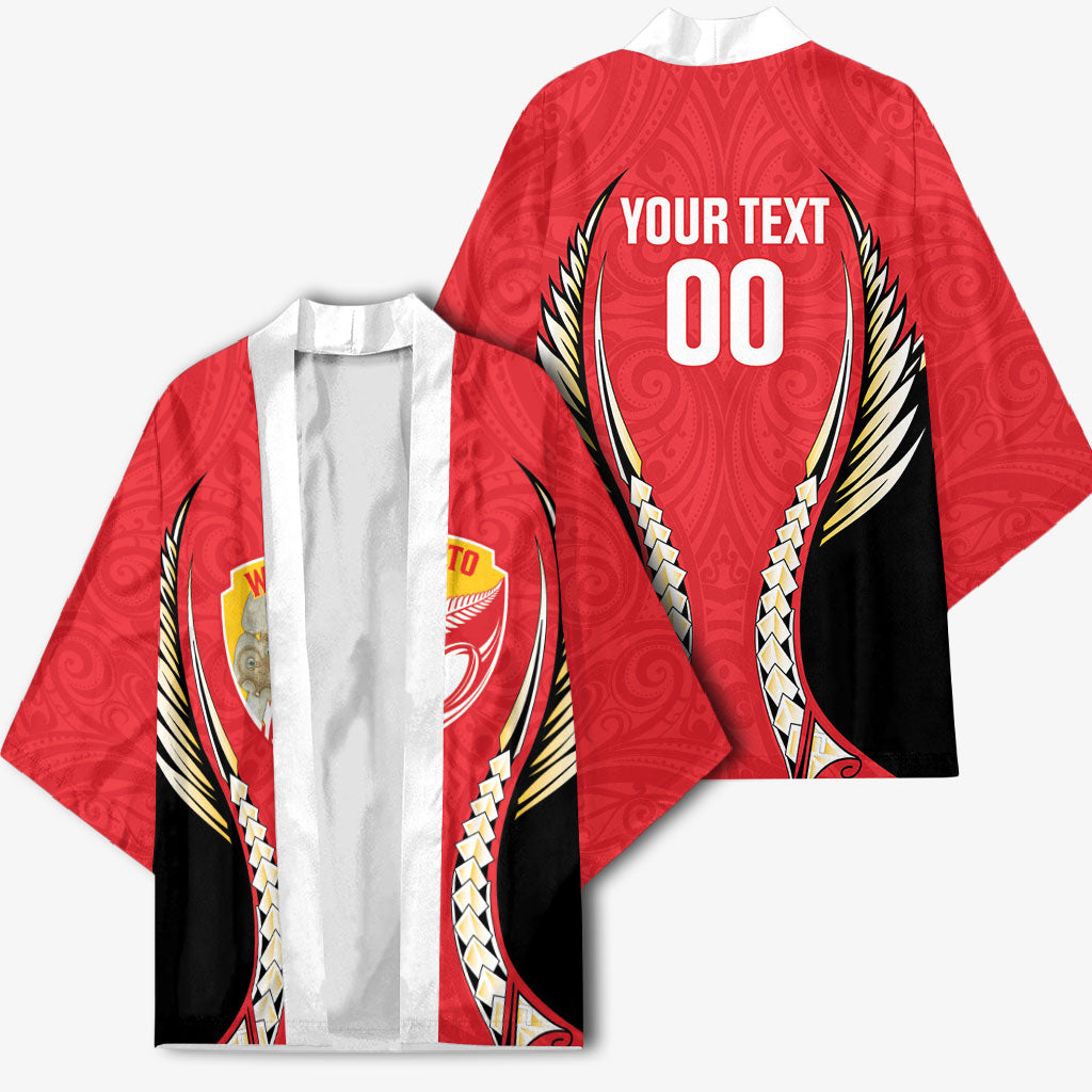 Waikato 2026 Rugby Custom Kimono NZ Maori Silver Fern LT14 - Polynesian Pride