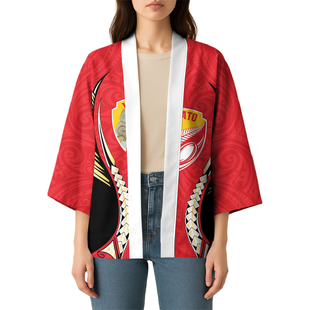 Waikato 2026 Rugby Custom Kimono NZ Maori Silver Fern LT14 - Polynesian Pride