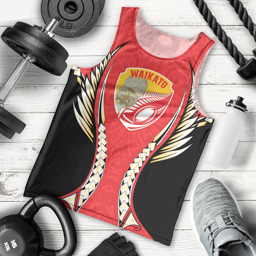 Waikato 2026 Rugby Custom Men Tank Top NZ Maori Silver Fern LT14 - Polynesian Pride