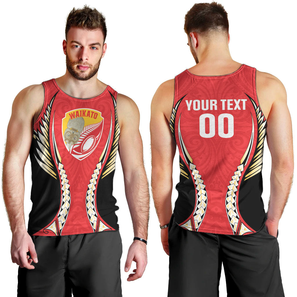 Waikato 2026 Rugby Custom Men Tank Top NZ Maori Silver Fern LT14 - Polynesian Pride