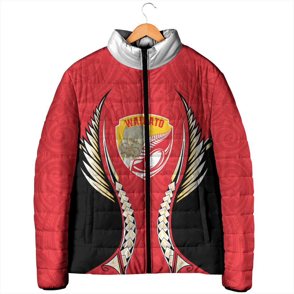 Waikato 2026 Rugby Custom Padded Jacket NZ Maori Silver Fern LT14 - Polynesian Pride