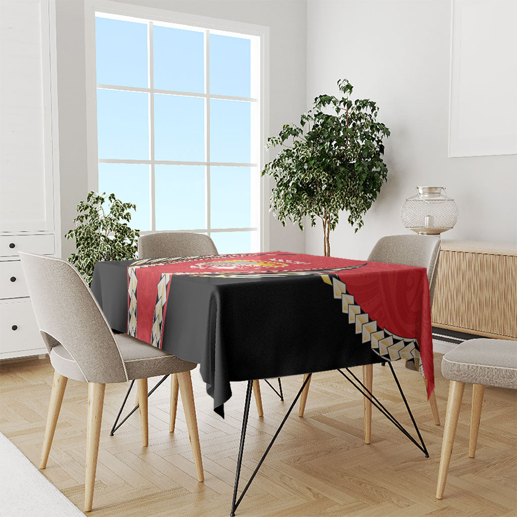 Waikato 2026 Rugby Custom Tablecloth NZ Maori Silver Fern LT14 - Polynesian Pride