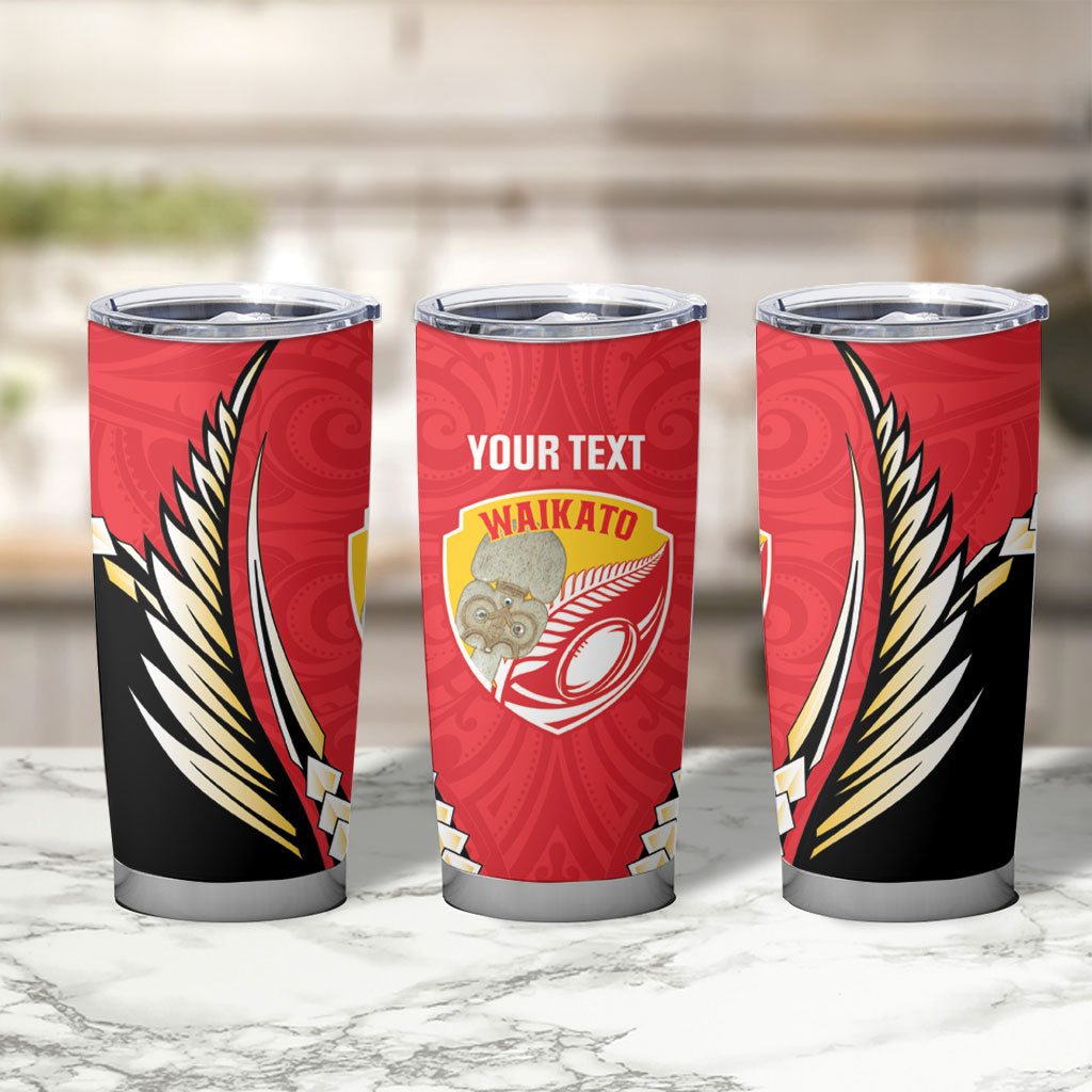 Waikato 2026 Rugby Custom Tumbler Cup NZ Maori Silver Fern LT14 - Polynesian Pride