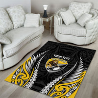 Wellington 2026 Rugby Custom Area Rug NZ Maori Silver Fern LT14 - Polynesian Pride