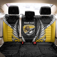 Wellington 2026 Rugby Custom Back Car Seat Cover NZ Maori Silver Fern LT14 - Polynesian Pride
