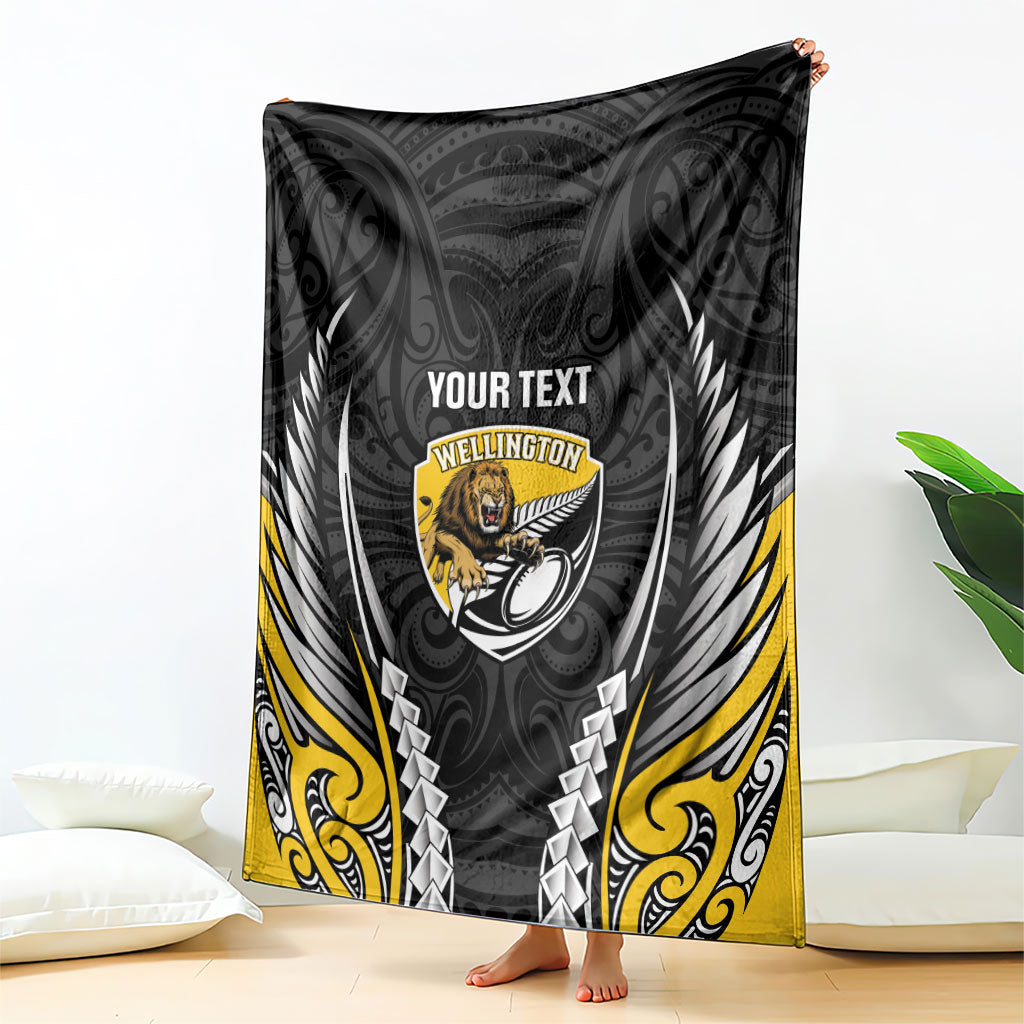 Wellington 2026 Rugby Custom Blanket NZ Maori Silver Fern LT14 - Polynesian Pride