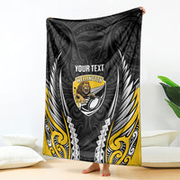 Wellington 2026 Rugby Custom Blanket NZ Maori Silver Fern LT14 - Polynesian Pride