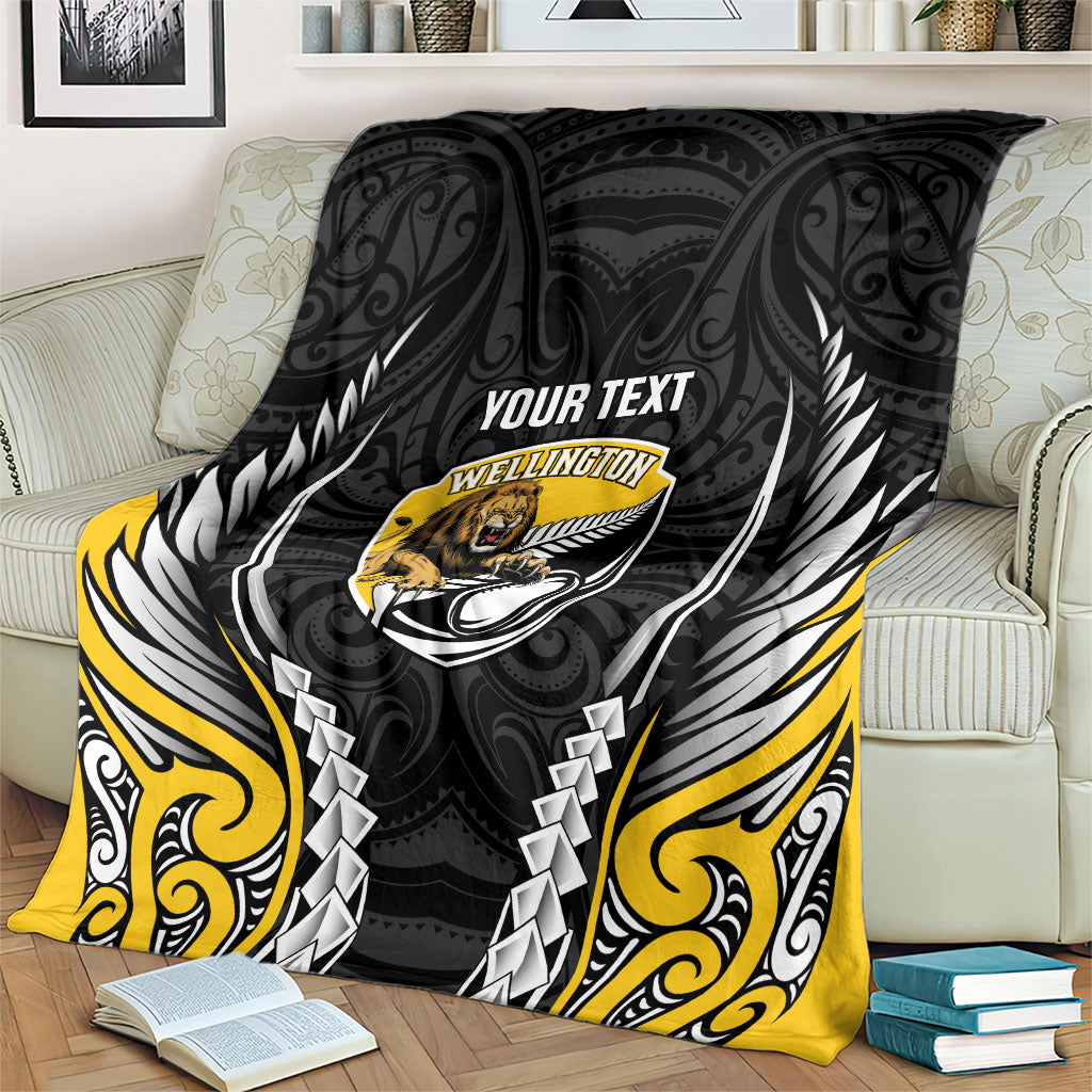 Wellington 2026 Rugby Custom Blanket NZ Maori Silver Fern LT14 - Polynesian Pride