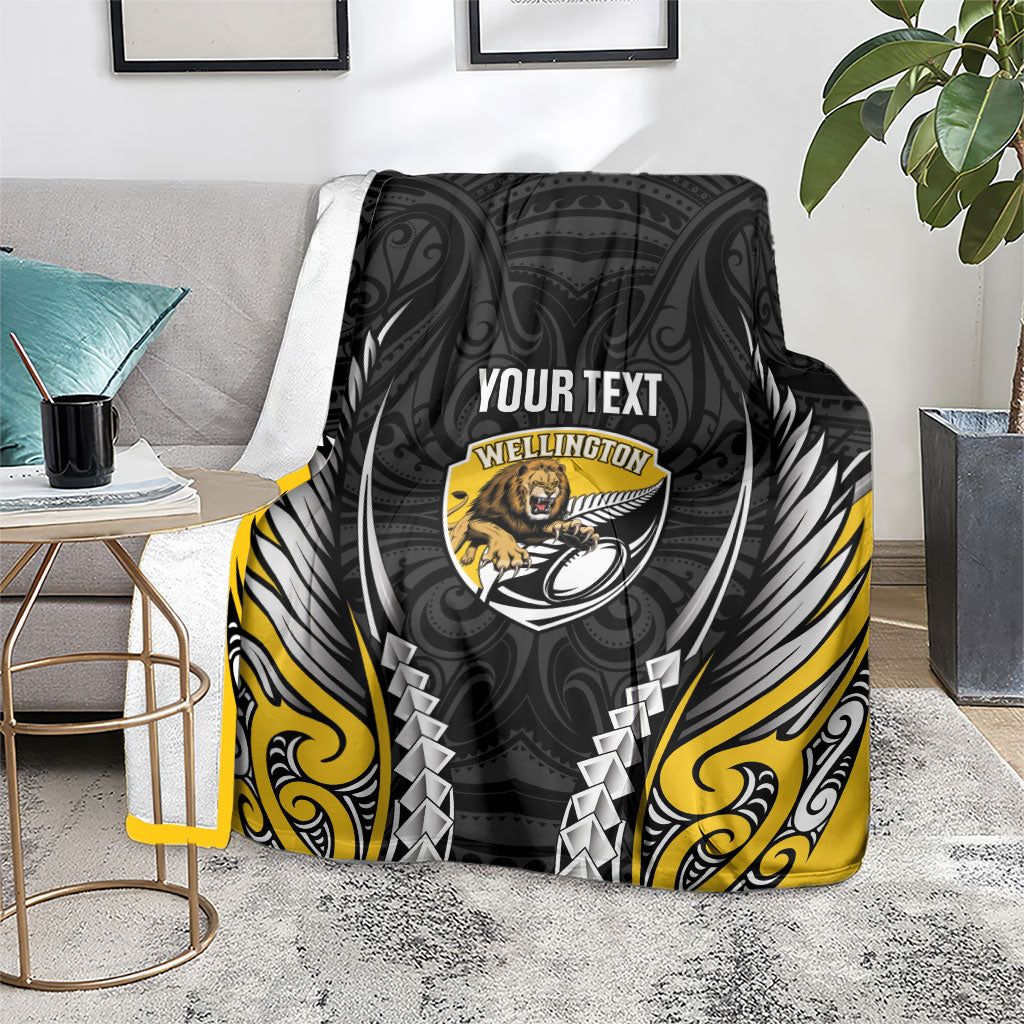 Wellington 2026 Rugby Custom Blanket NZ Maori Silver Fern LT14 - Polynesian Pride
