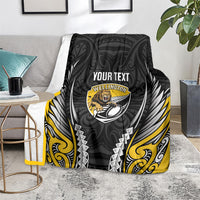 Wellington 2026 Rugby Custom Blanket NZ Maori Silver Fern LT14 - Polynesian Pride
