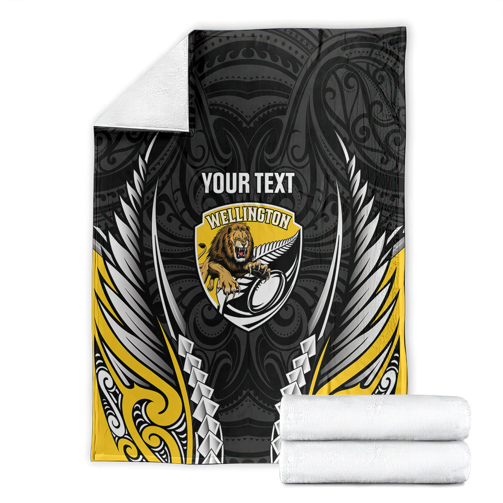 Wellington 2026 Rugby Custom Blanket NZ Maori Silver Fern LT14 - Polynesian Pride