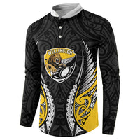 Wellington 2026 Rugby Custom Button Sweatshirt NZ Maori Silver Fern LT14 - Polynesian Pride