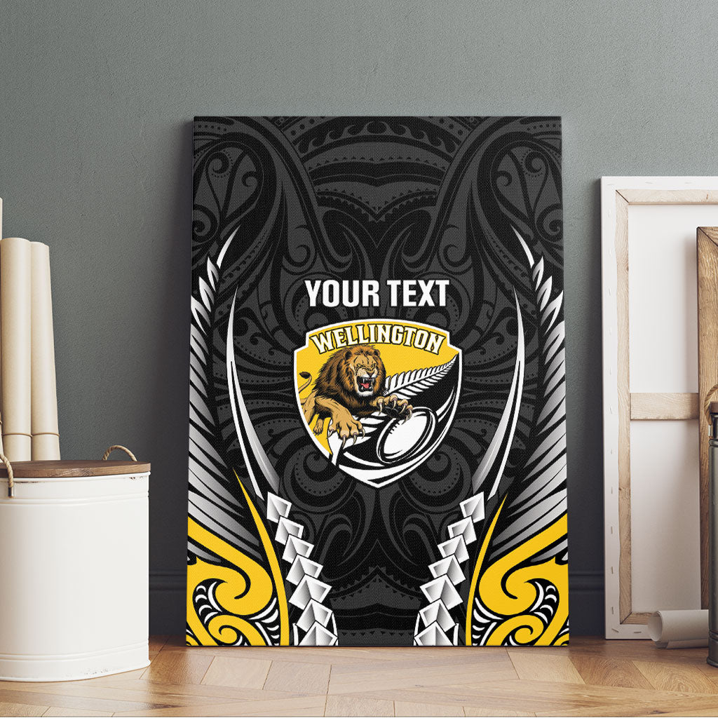 Wellington 2026 Rugby Custom Canvas Wall Art NZ Maori Silver Fern LT14 - Polynesian Pride