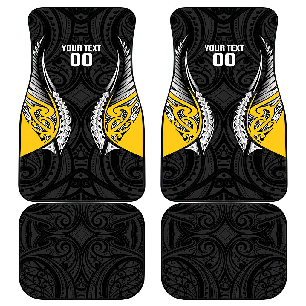 Wellington 2026 Rugby Custom Car Mats NZ Maori Silver Fern LT14 - Polynesian Pride