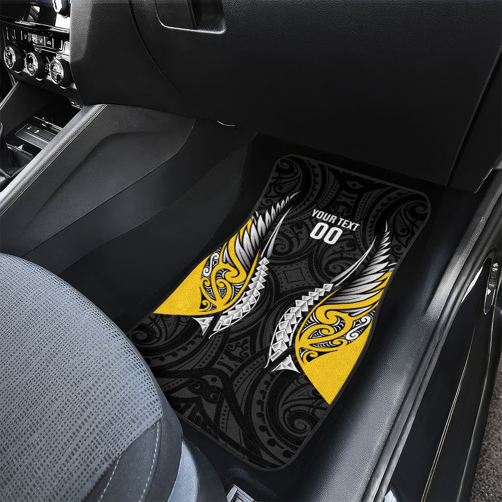 Wellington 2026 Rugby Custom Car Mats NZ Maori Silver Fern LT14 - Polynesian Pride