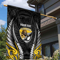 Wellington 2026 Rugby Custom Garden Flag NZ Maori Silver Fern LT14 - Polynesian Pride