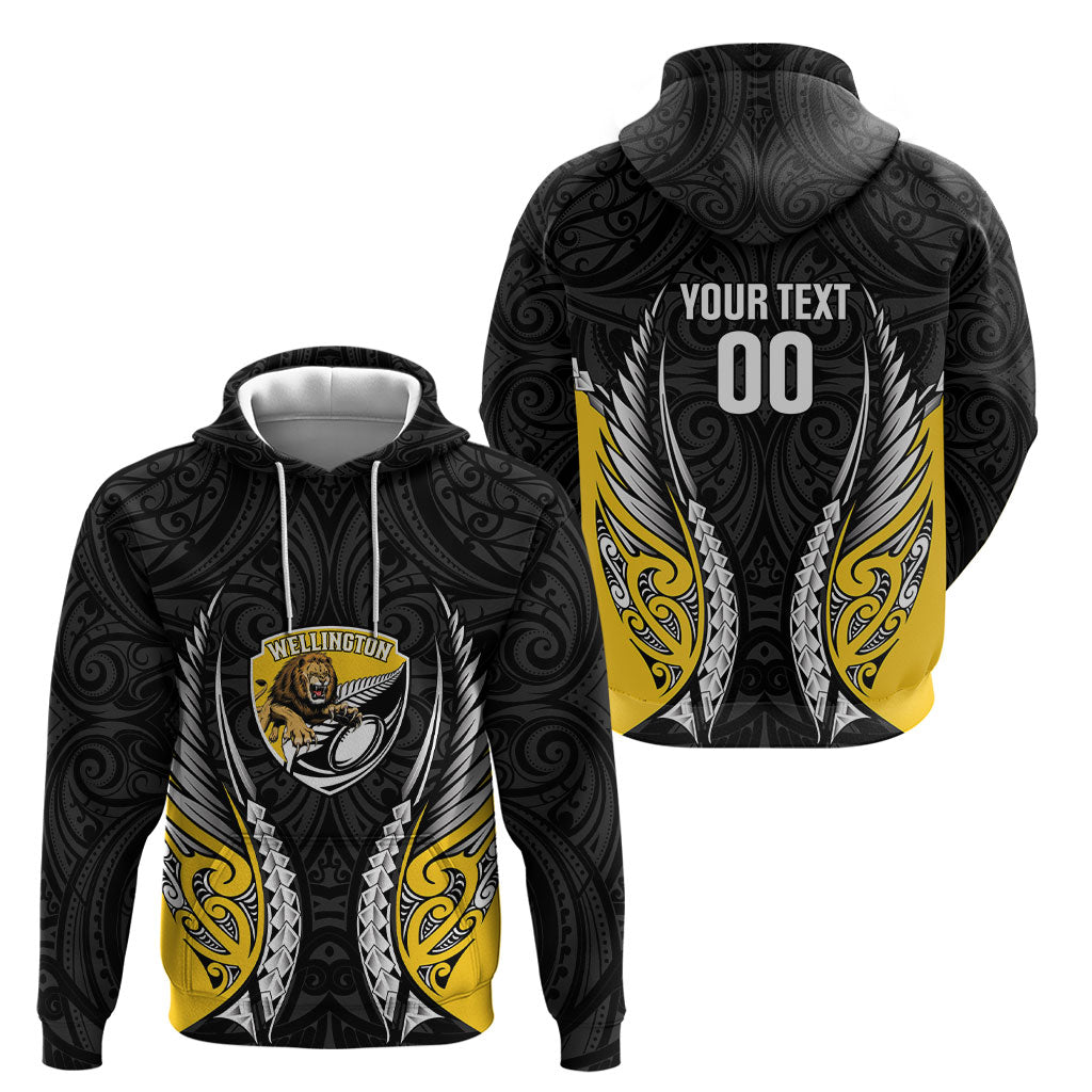Wellington 2026 Rugby Custom Hoodie NZ Maori Silver Fern LT14 - Polynesian Pride