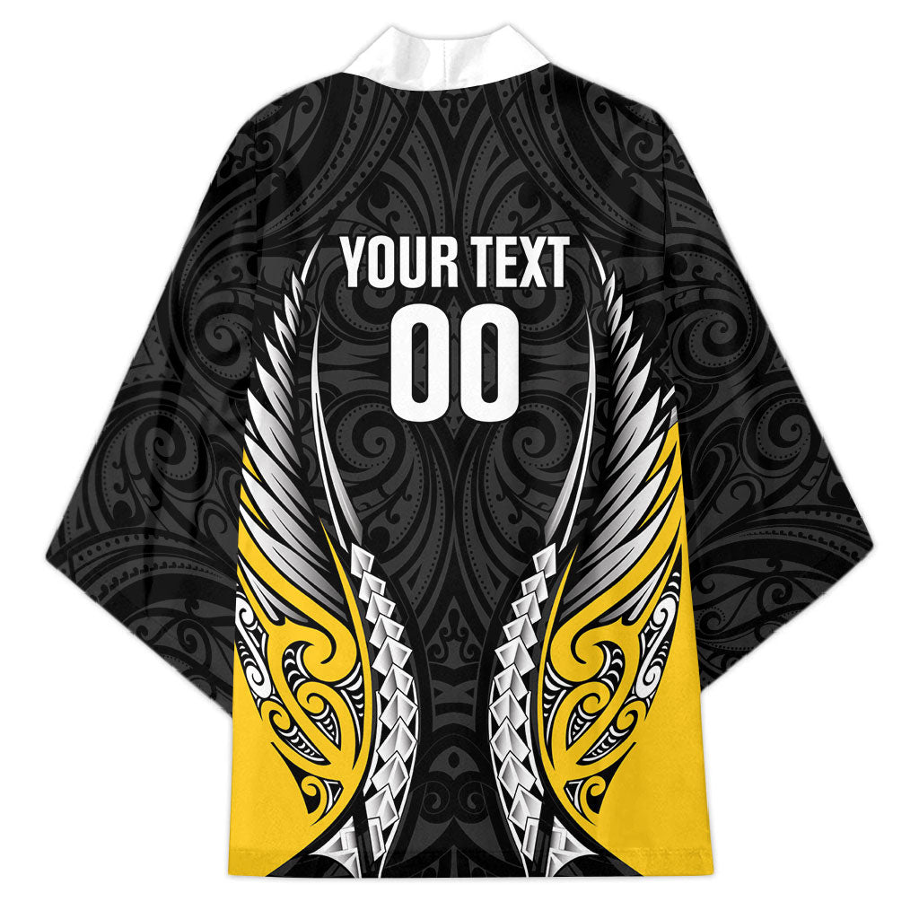 Wellington 2026 Rugby Custom Kimono NZ Maori Silver Fern LT14 - Polynesian Pride