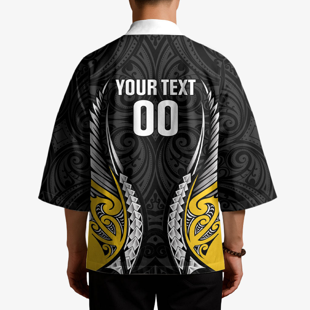 Wellington 2026 Rugby Custom Kimono NZ Maori Silver Fern LT14 - Polynesian Pride
