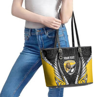 Wellington 2026 Rugby Custom Leather Tote Bag NZ Maori Silver Fern LT14 - Polynesian Pride