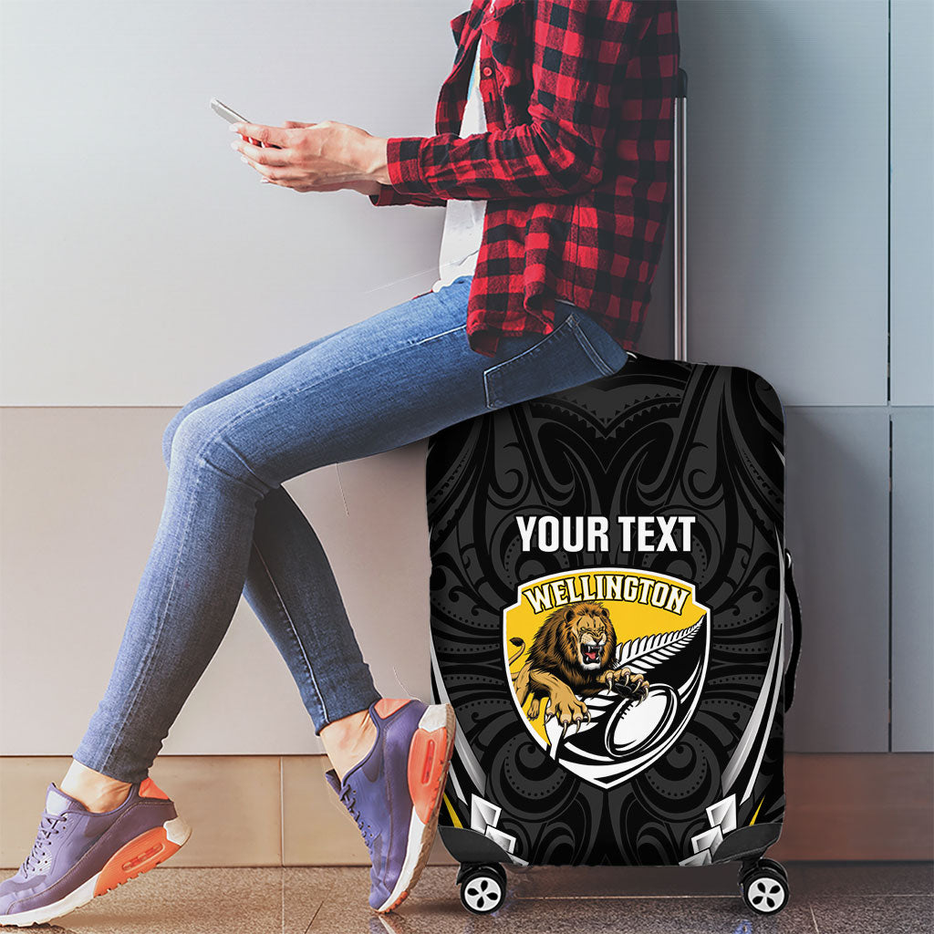 Wellington 2026 Rugby Custom Luggage Cover NZ Maori Silver Fern LT14 - Polynesian Pride