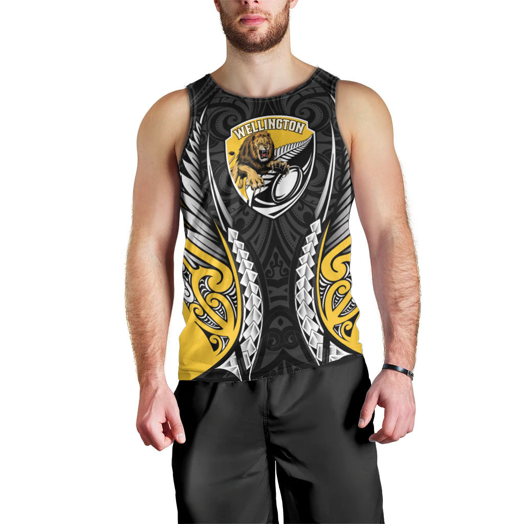 Wellington 2026 Rugby Custom Men Tank Top NZ Maori Silver Fern LT14 - Polynesian Pride
