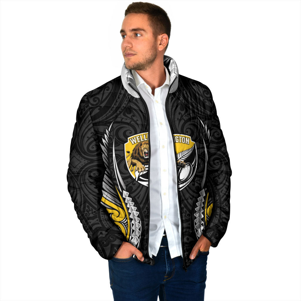 Wellington 2026 Rugby Custom Padded Jacket NZ Maori Silver Fern LT14 - Polynesian Pride