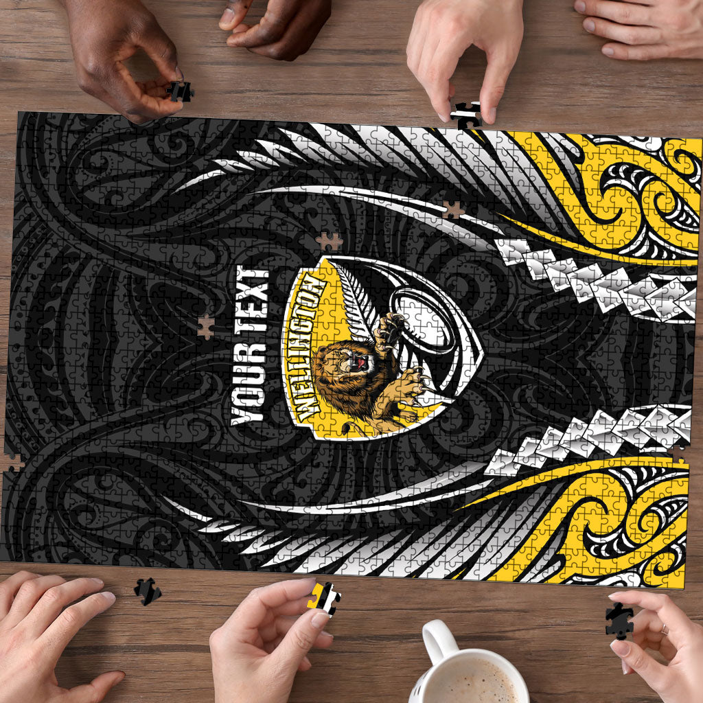 Wellington 2026 Rugby Custom Puzzle NZ Maori Silver Fern LT14 - Polynesian Pride