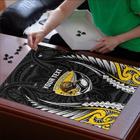 Wellington 2026 Rugby Custom Puzzle NZ Maori Silver Fern LT14 - Polynesian Pride