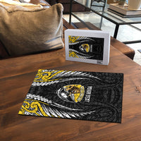 Wellington 2026 Rugby Custom Puzzle NZ Maori Silver Fern LT14 - Polynesian Pride